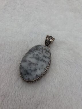 Sterling Silver Stone Pendant